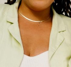 18k gold plated Snake chain Necklace, Wholesale Brass jewelry